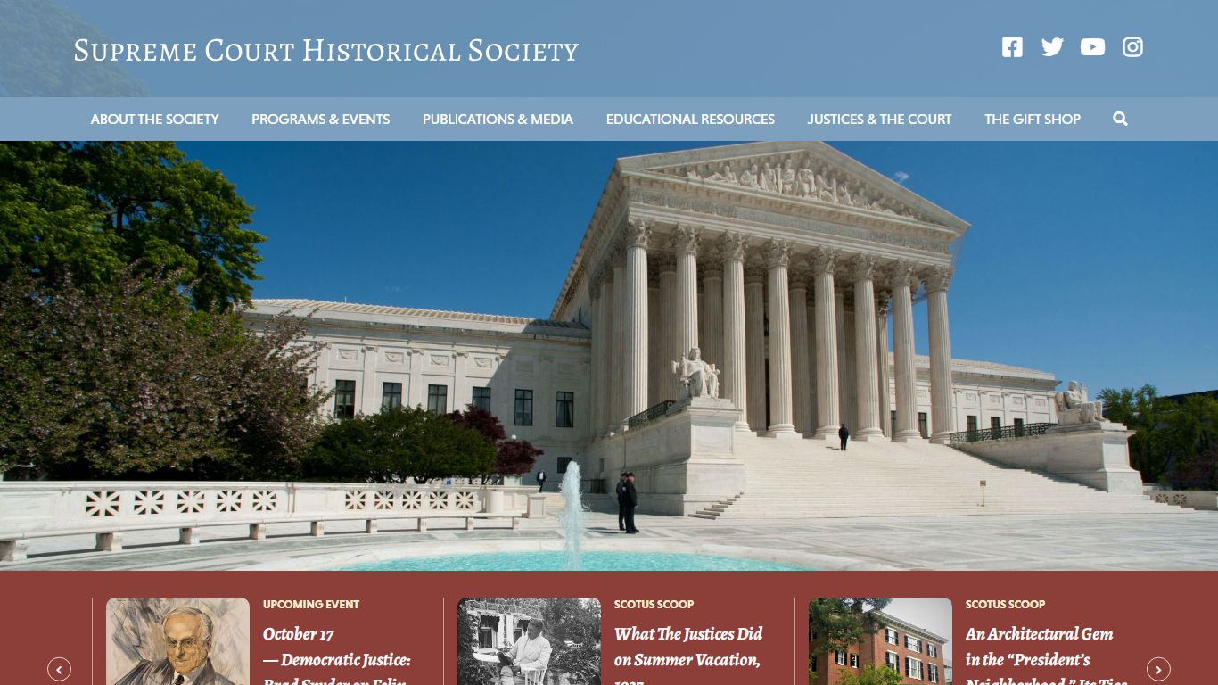 Supreme Court Historical Society | Court History, Publications ...